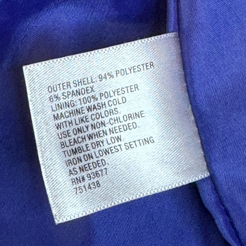 Worthington Royal Blue Blazer Women's 2X Plus Size One-Button Career Jacket - Picture 8 of 10